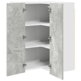 Armadio pensile Grigio Cemento e Bianco 57 x 57 x 80 cm