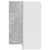 Armadio pensile Grigio Cemento e Bianco 57 x 57 x 80 cm