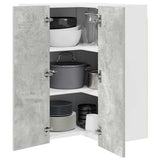 Armadio pensile Grigio Cemento e Bianco 57 x 57 x 80 cm
