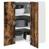 Armadio pensile Rovere Affumicato e Bianco 57 x 57 x 80 cm