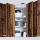 Armadio pensile Legno Antico e Bianco 57 x 57 x 80 cm