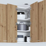 Armadio pensile Rovere Artigiano e Bianco 57 x 57 x 80 cm