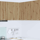 Armadio pensile Rovere Artigiano e Bianco 57 x 57 x 80 cm