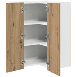 Armadio pensile Rovere Artigiano e Bianco 57 x 57 x 80 cm