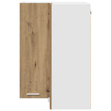 Armadio pensile Rovere Artigiano e Bianco 57 x 57 x 80 cm