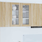 Armadio pensile con porta 2 pcs Rovere Sonoma 40 x 31 x 80 cm