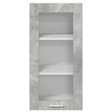 Armadio pensile con porta 2 pcs Grigio cemento 40 x 31 x 80 cm