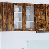 Armadio pensile con porta 2 pcs Rovere fumé 40 x 31 x 80 cm