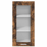Armadio pensile con porta 2 pcs Rovere fumé 40 x 31 x 80 cm