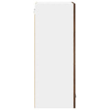 Armadio pensile con porta 2 pcs Rovere fumé 40 x 31 x 80 cm