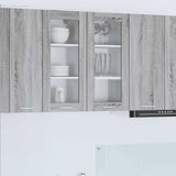 Armadio pensile con porta 2 pcs Grigio Sonoma 40 x 31 x 80 cm