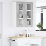 Armadio pensile con porta Grigio cemento 60 x 31 x 80 cm