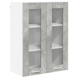 Armadio pensile con porta Grigio cemento 60 x 31 x 80 cm