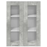 Armadio pensile con porta Grigio cemento 60 x 31 x 80 cm