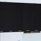 Armadio pensile Rovere Nero 30 x 31 x 100 cm Legno truciolato