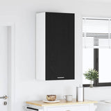 Armadio pensile con porta Rovere Nero e Bianco 50 x 31 x 100 cm