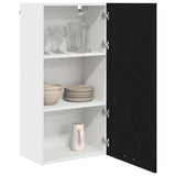 Armadio pensile con porta Rovere Nero e Bianco 50 x 31 x 100 cm