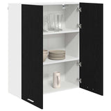Armadio pensile Rovere Nero 80 x 31 x 100 cm Legno truciolato