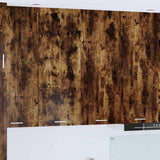 Armadio pensile Rovere fumé 80 x 31 x 100 cm Legno truciolato