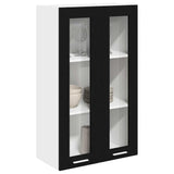 Armadio pensile con porta Riga Rovere Nero 60 x 31 x 100 cm