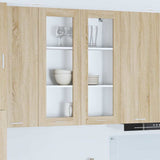 Armadio pensile con porta Rovere Sonoma 80 x 31 x 100 cm