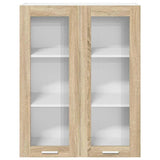 Armadio pensile con porta Rovere Sonoma 80 x 31 x 100 cm