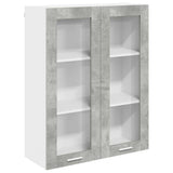 Armadio pensile con porta Grigio cemento 80 x 31 x 100 cm