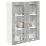 Armadio pensile con porta Grigio cemento 80 x 31 x 100 cm