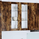 Armadio pensile Rovere fumé 80 x 31 x 100 cm Legno truciolato