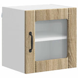 Mobile in vetro da parete Lucca 2 pcs Rovere Sonoma