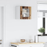 Mobile in vetro da parete Lucca Legno antico 40 x 31 x 40 cm