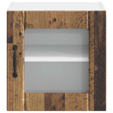 Mobile in vetro da parete Lucca Legno antico 40 x 31 x 40 cm