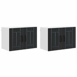 Armadietto a muro Lucca 2 pcs Nero 60 x 31 x 40 cm