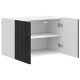 Armadietto a muro Lucca 2 pcs Nero 60 x 31 x 40 cm