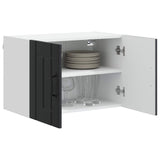 Armadietto a muro Lucca 2 pcs Nero 60 x 31 x 40 cm