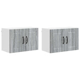 Armadietto a muro Lucca 2 pcs Grigio Sonoma 60 x 31 x 40 cm