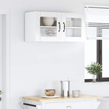 Mobile in vetro da parete Lucca Bianco Lucido 80 x 31 x 40 cm