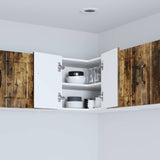 Mobile angolare per parete Lucca Rovere Fumo 57 x 57 x 40 cm