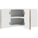 Mobile angolare per parete Lucca Rovere Fumo 57 x 57 x 40 cm