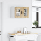 Mobile in vetro da parete LUCCA Rovere Sonoma 60 x 31 x 40 cm