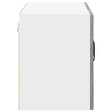 Mobile in vetro da parete Lucca 2 pcs Grigio Sonoma