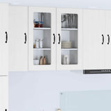 Mobile in vetro da parete Lucca 2 pcs Bianco 40 x 31 x 80 cm