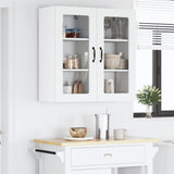 Mobile in vetro da parete Lucca 2 pcs Bianco 40 x 31 x 80 cm