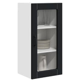 Mobile in vetro da parete LUCCA 2 pcs Nero 40 x 31 x 80 cm