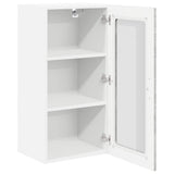 Mobile in vetro da parete Lucca 2 pcs Grigio Cemento