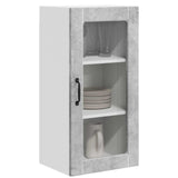Mobile in vetro da parete Lucca 2 pcs Grigio Cemento