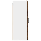 Mobile in vetro da parete Lucca Legno antico 40 x 31 x 80 cm