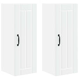 Armadietto a muro Lucca 2 pcs Bianco 30 x 31 x 80 cm