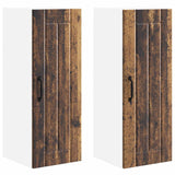 Armadietto a muro Lucca 2 pcs Legno antico 30 x 31 x 80 cm