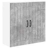 Armadietto a muro Lucca Grigio Cemento 80 x 31 x 80 cm